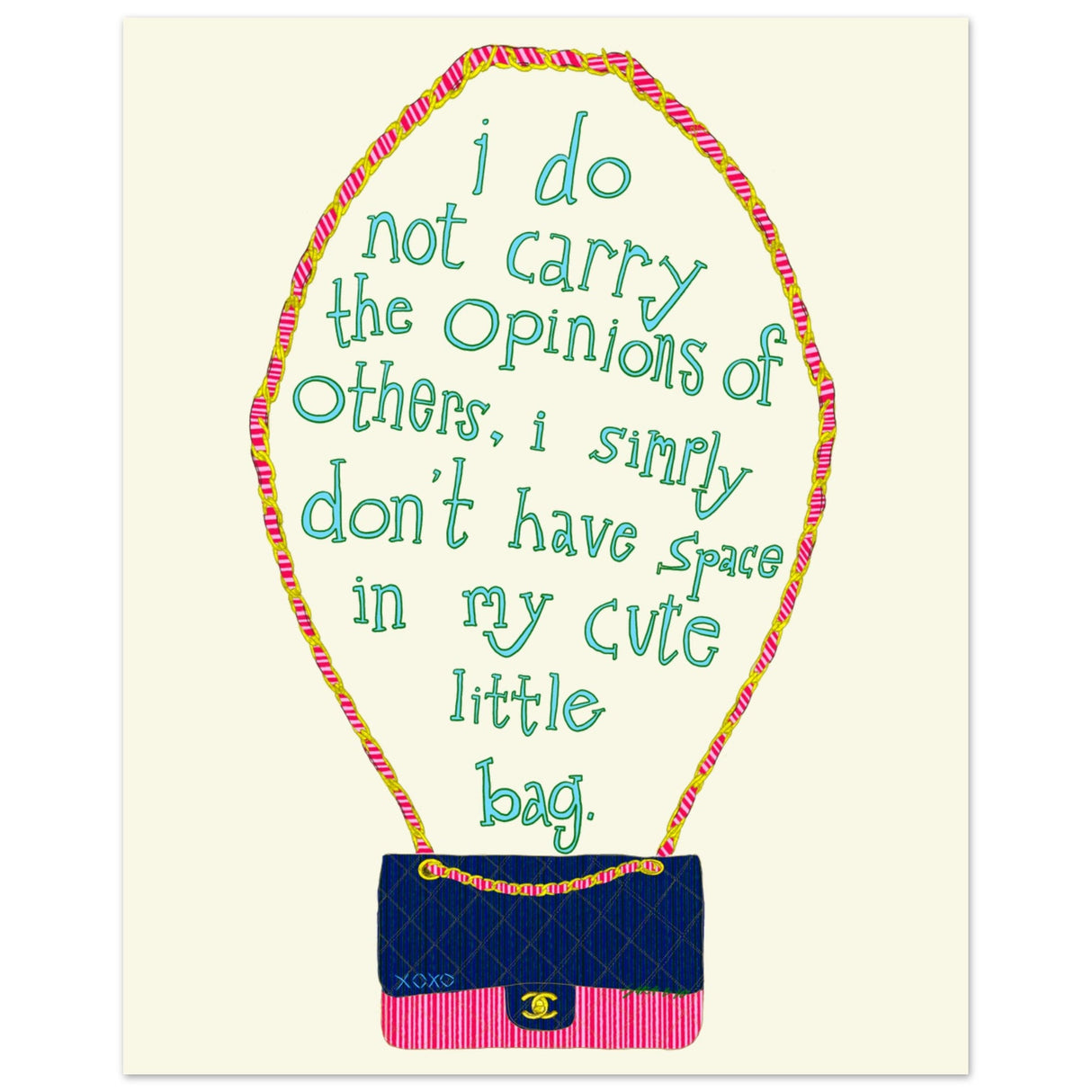 Intuitive Creations 8x10 Poster Prints | Cute Little Bag