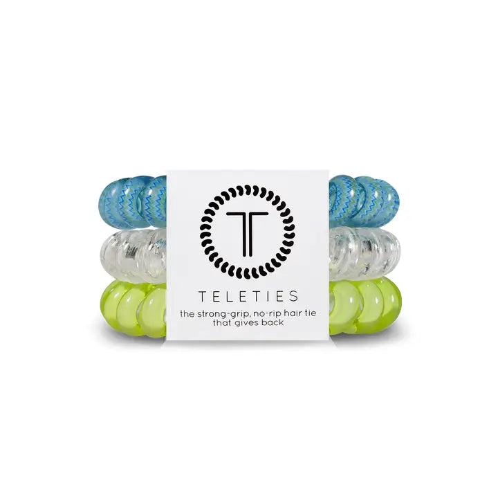 Teleties | Ocean Villa - Large Spiral Hair Ties