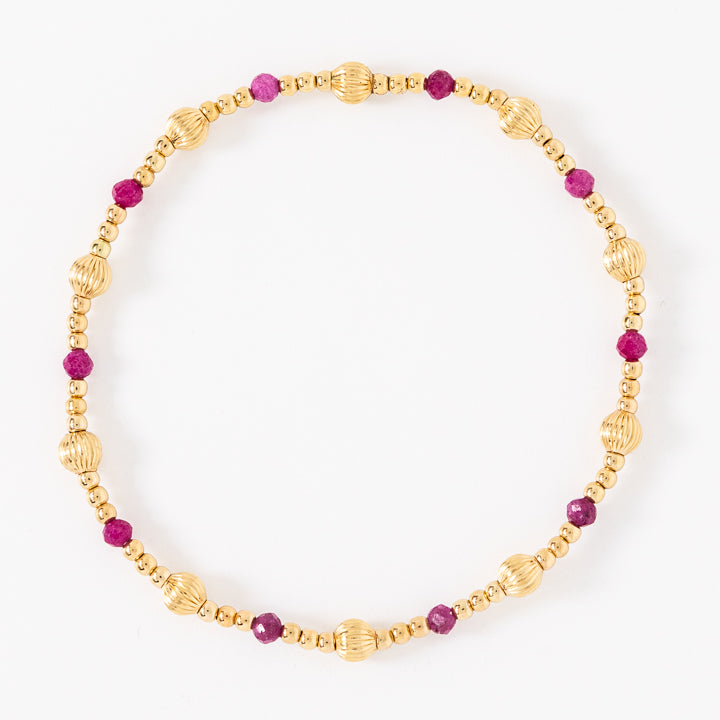 Enewton | Dignity Sincerity Pattern 4mm Bead Bracelet - Ruby