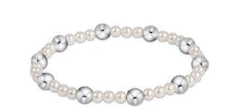 Enewton | Pearl Sincerity Pattern 4mm Bead Bracelet - 6mm Sterling