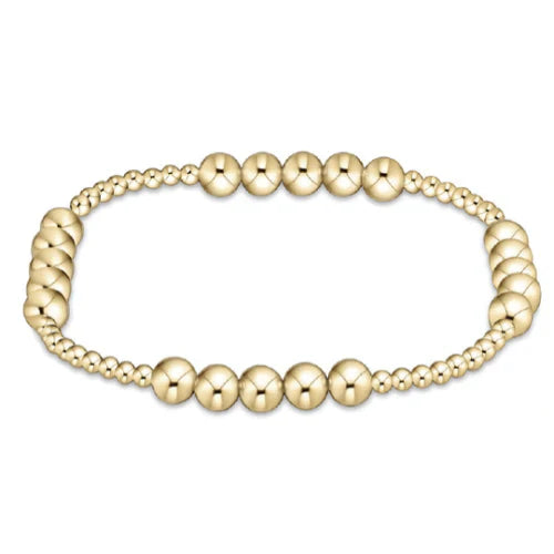 Enewton | Classic Blissful Pattern 2.5mm Bead Bracelet - 5mm Gold