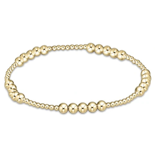 Enewton | Classic Blissful Pattern 2mm Bead Bracelet - 4mm Gold