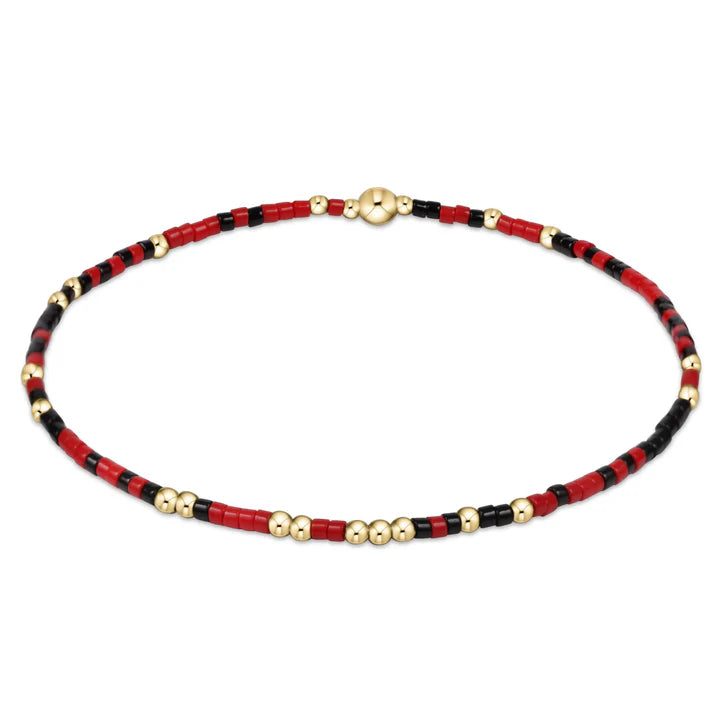 Enewton | Gameday Hope Unwritten Bracelet - Bright Red & Onyx