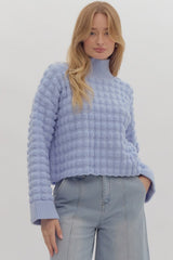 Skies are Blue Bubble Sweater (Final Sale)