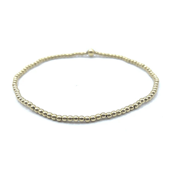 Erin Gray | 2mm Gold Filled Waterproof Karma Bracelet (With Single 4mm)