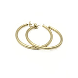 Erin Gray | Bali 14K Gold-Filled Patterned Post Hoops - 20mm