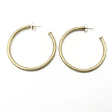 Erin Gray | Bali 14K Gold-Filled Patterned Post Hoops - 42mm