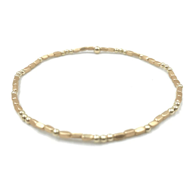 Erin Gray | 2MM Harbor Gold And Gold Filled Bead Bracelet