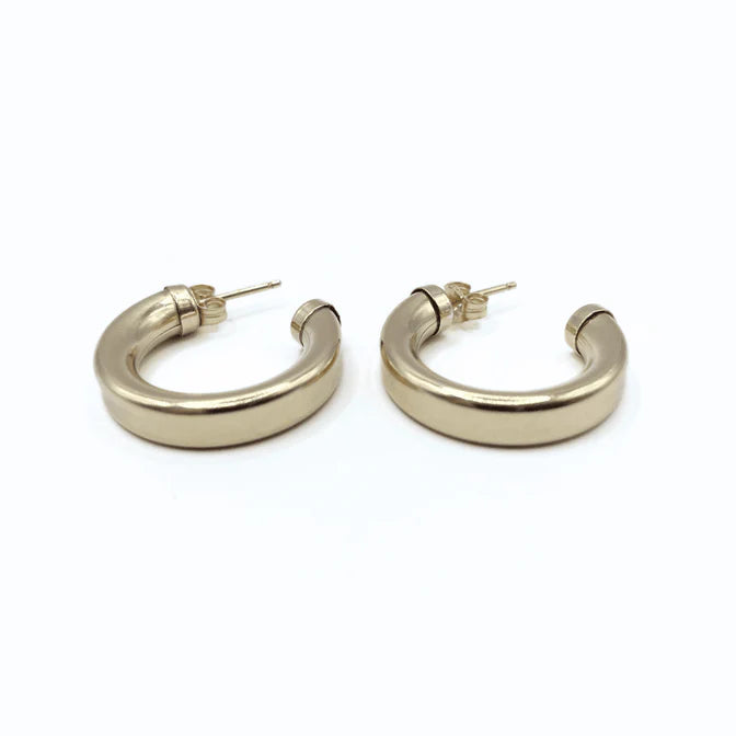 Erin Gray | Milan Gold-Filled Luxe Post Hoops - Waterproof