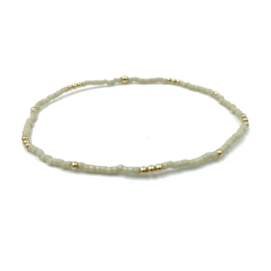 Erin Gray 2MM Newport Oyster And Gold Filled Bead Bracelet