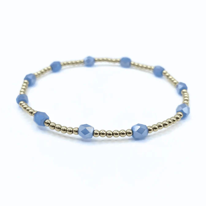 Erin Gray | The Key West Gold-Filled and Waterproof Bracelet - Blue