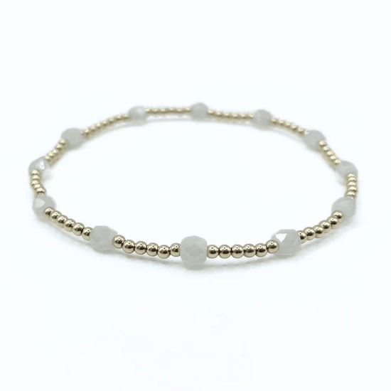 Erin Gray | The Key West Gold-Filled and Waterproof Bracelet - Winter White