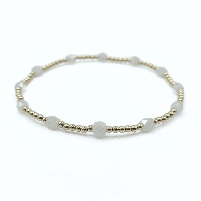 Erin Gray | The Key West Gold-Filled and Waterproof Bracelet - Winter White