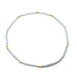 Erin Gray | 2mm Newport Cloud Gray + Gold Filled Waterproof Bracelet