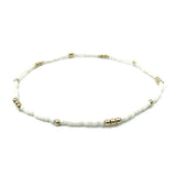 Erin Gray | 2MM Newport Cotton And Gold Filled Bead Bracelet