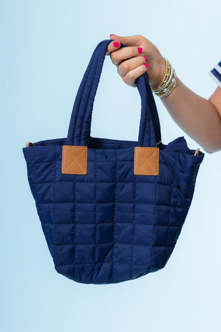 Ezra Mini Tote Crossbody - Navy