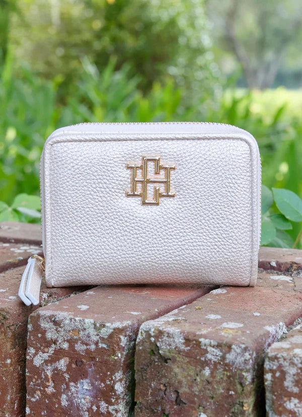 Caroline Hill | Nadine Zippered Wallet Pearl