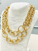 Two Forty Two | CHIC | Double Layer Necklace - Gold