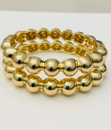Two Forty Two | CHIC | Bubble Hinged Bracelet - Gold