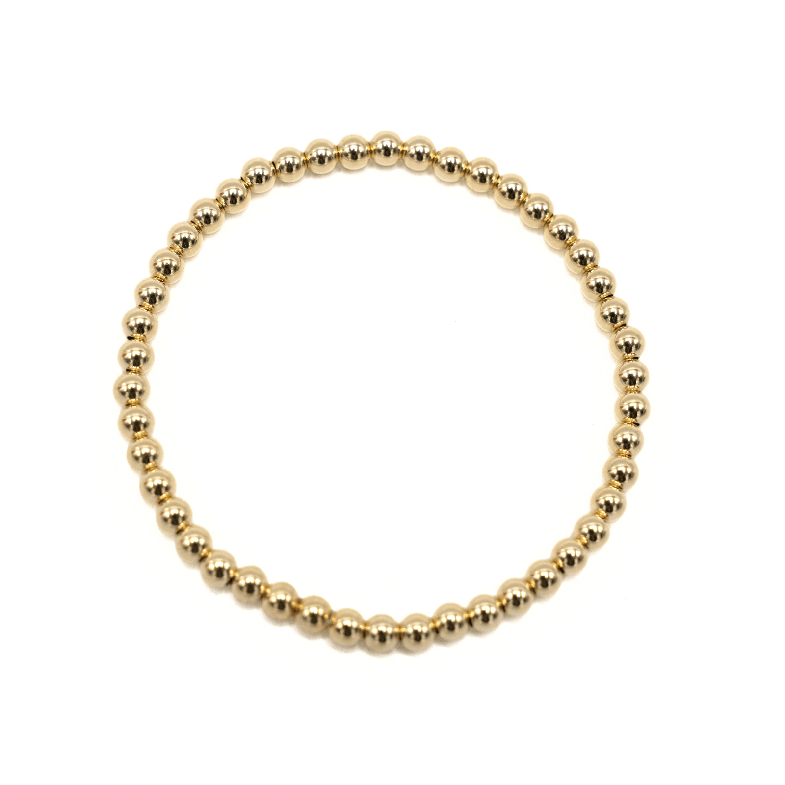 4mm 14k Gold Filled Karma waterproof bracelet: 7"