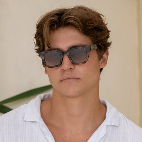 Freyrs | Atlas Acetate Mens Rectangular Sunglasses - Tortoise / Brown