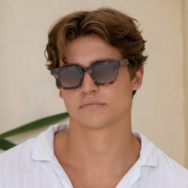 Freyrs | Atlas Acetate Mens Rectangular Sunglasses - Tortoise / Brown
