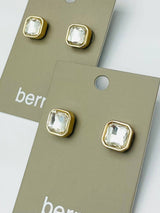 Two Forty Two | CHIC | Simple Elegance Stud - Gold/Clear CZ