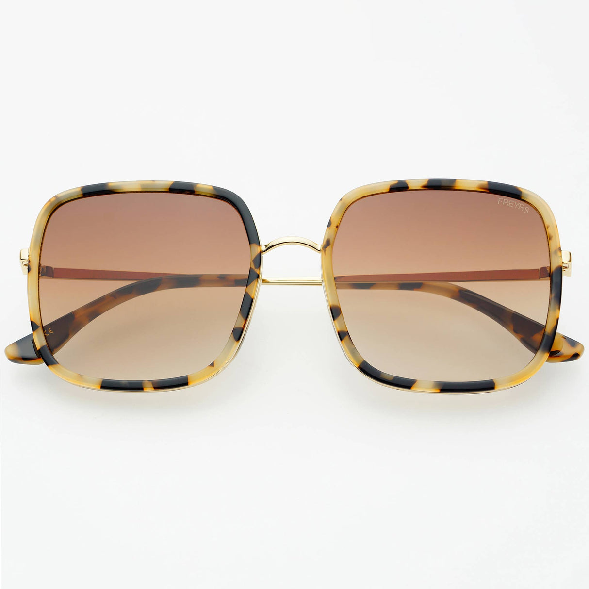 Freyrs | Cosmo Acetate Womens Square Sunglasses - Milky Tortoise