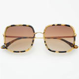Freyrs | Cosmo Acetate Womens Square Sunglasses - Milky Tortoise