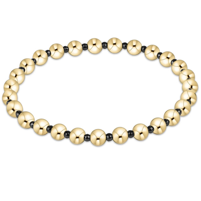Enewton | Faceted Hematite Grateful Pattern 5mm bead bracelet