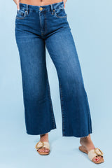 Kut from the Kloth | Meg High Rise Wide Leg with Raw Hem