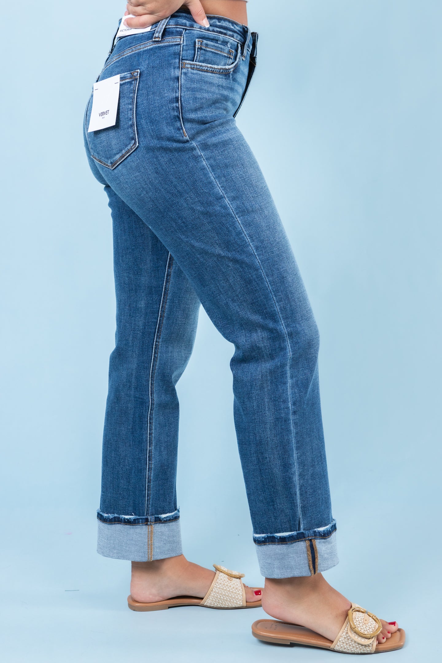 Vervet | Victoria High Rise Stretch Straight Jean