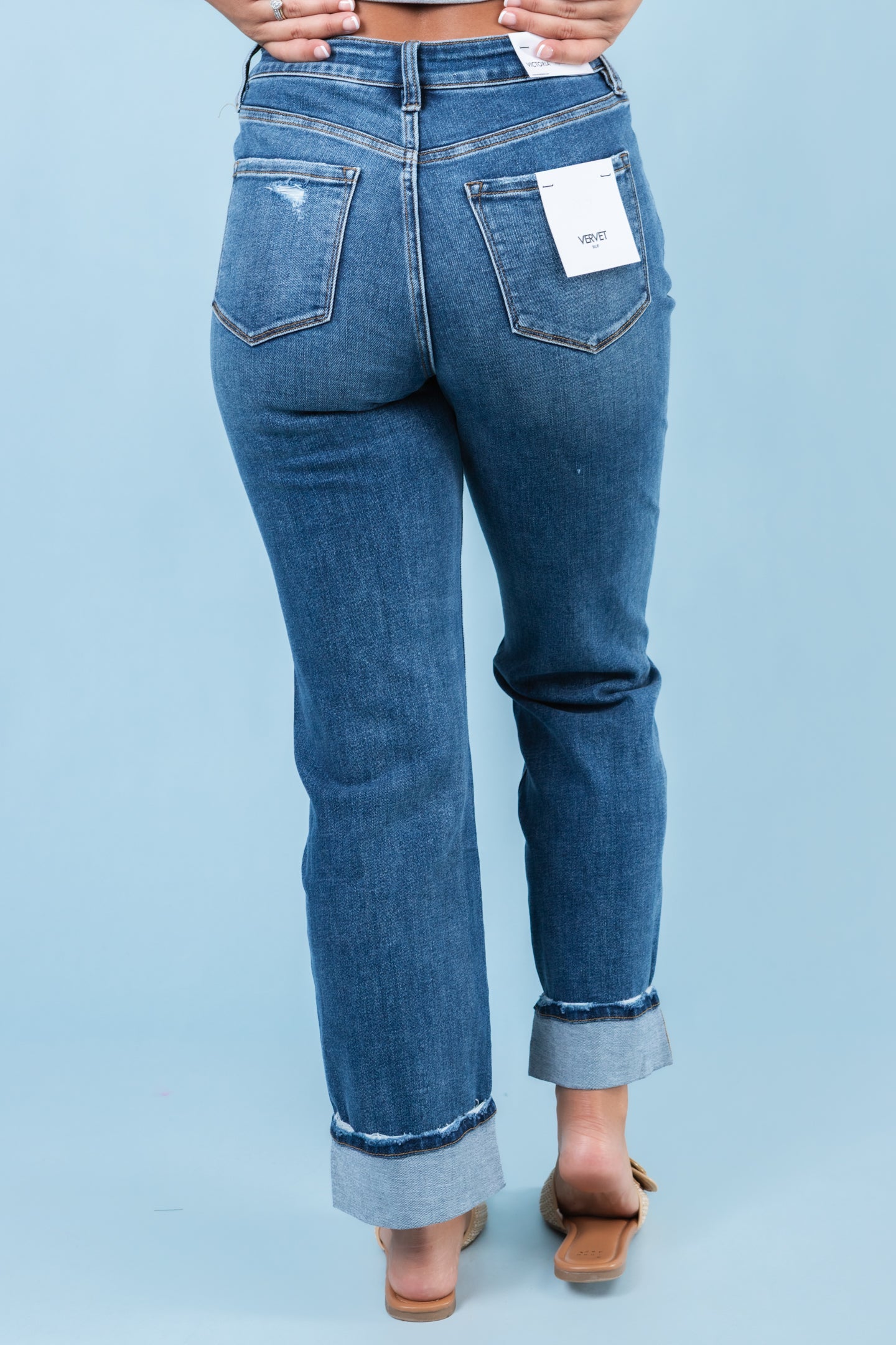 Vervet | Victoria High Rise Stretch Straight Jean