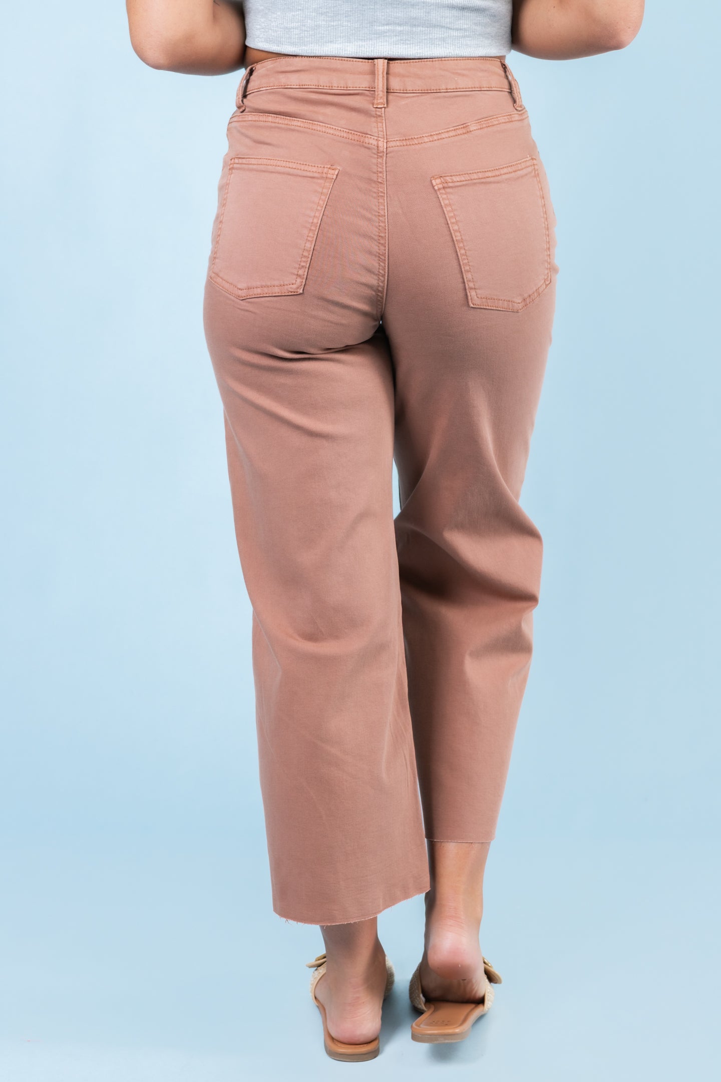 Twill Bell Bottom Pants
