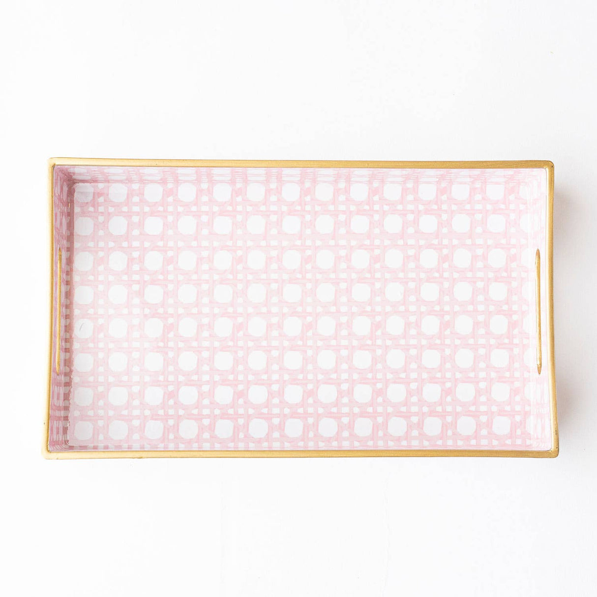 8 Oak Lane | Pink Cane Vanity Tray