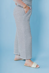 The Lucy Stripe Cropped Pants