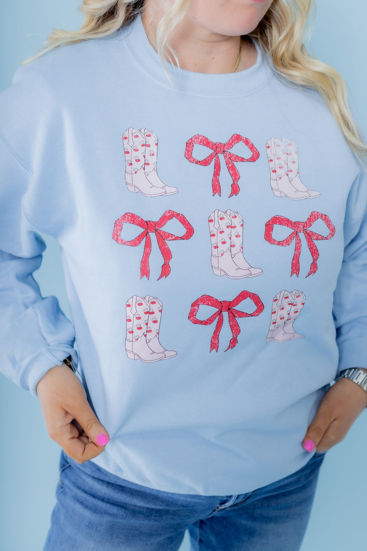 Bow And Boots Sweatshirt