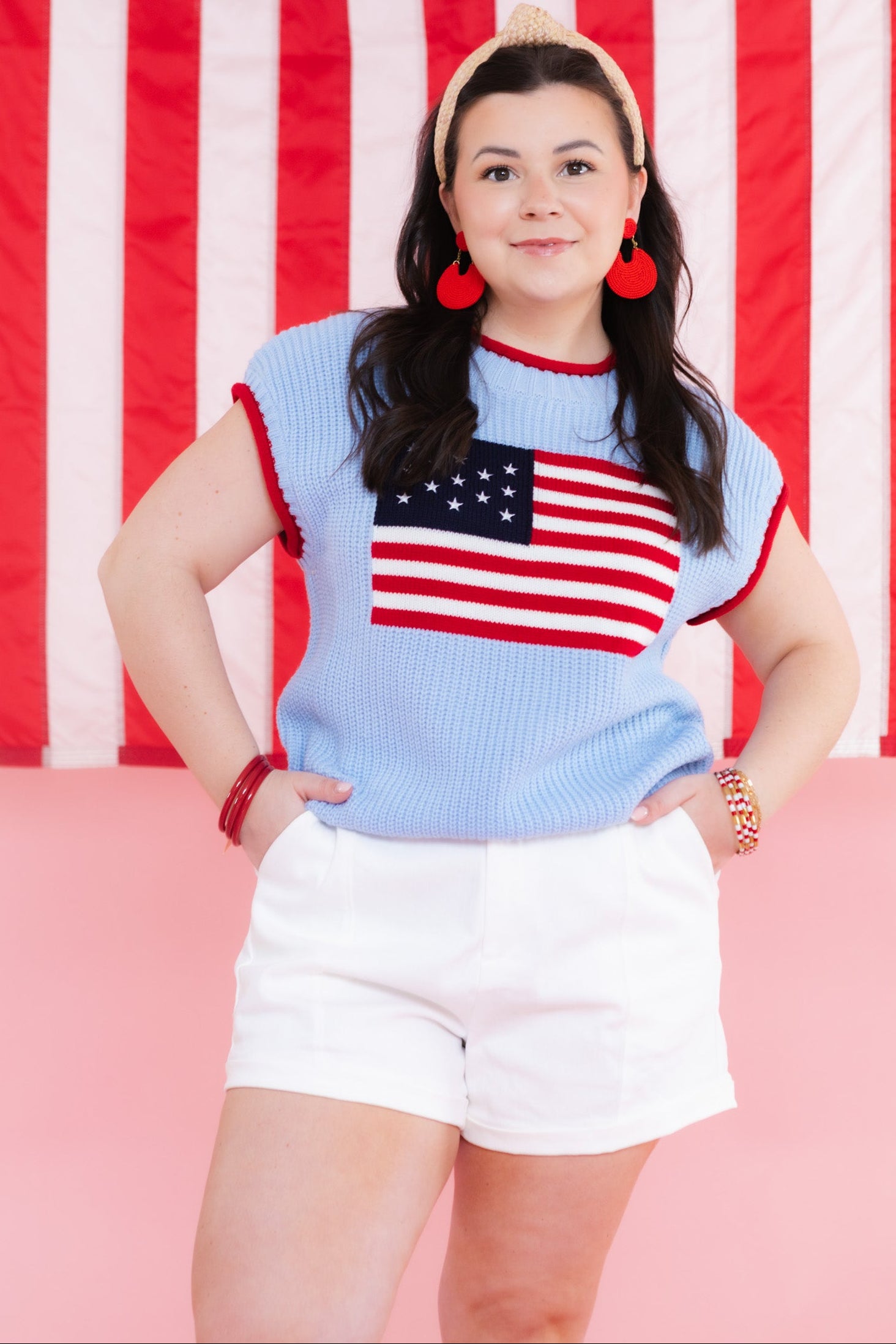 Patriot Pop Knit Top