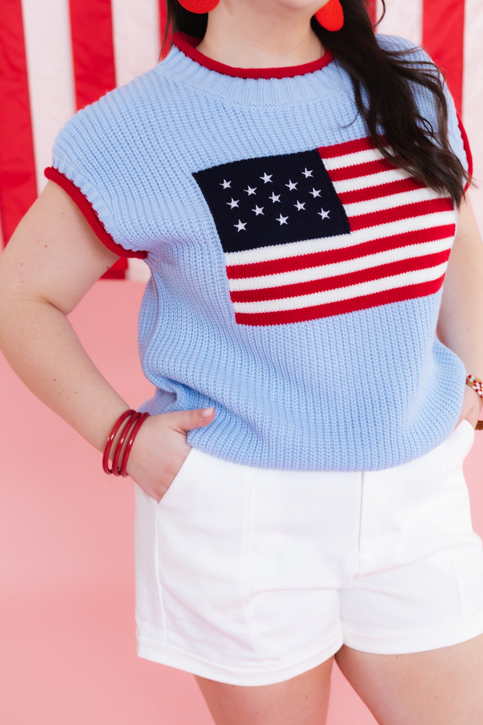 Patriot Pop Knit Top