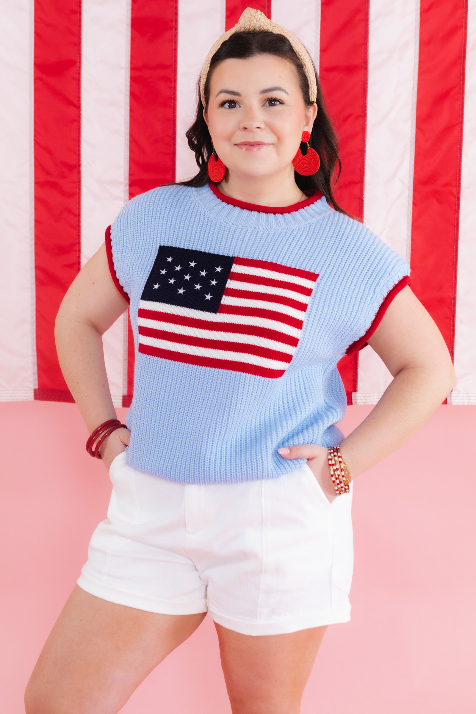 Patriot Pop Knit Top