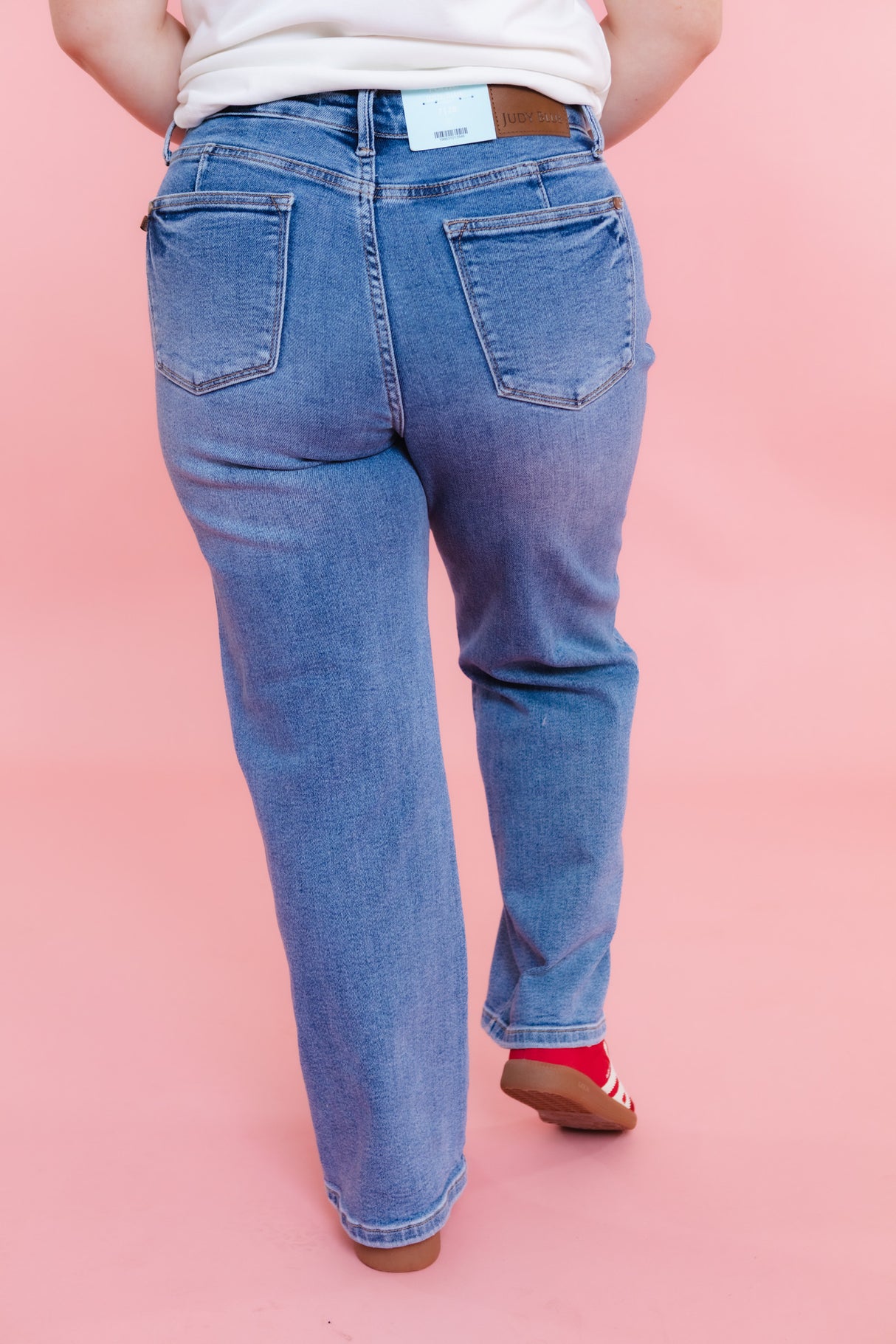 Judy Blue | Mr. Petite Tummy Control Vintage Wash Straight