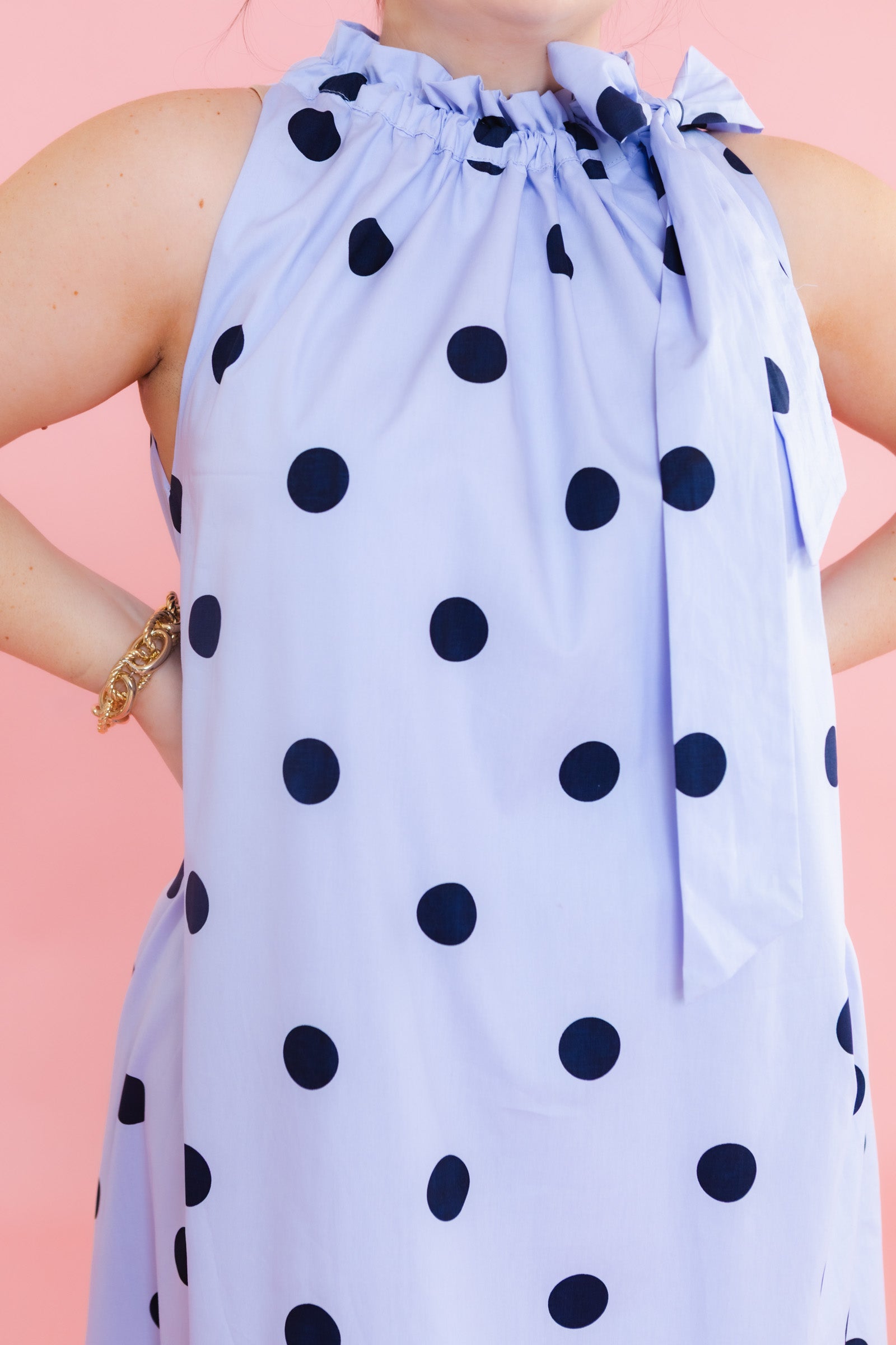 The Effortless Polka Dot Midi Dress