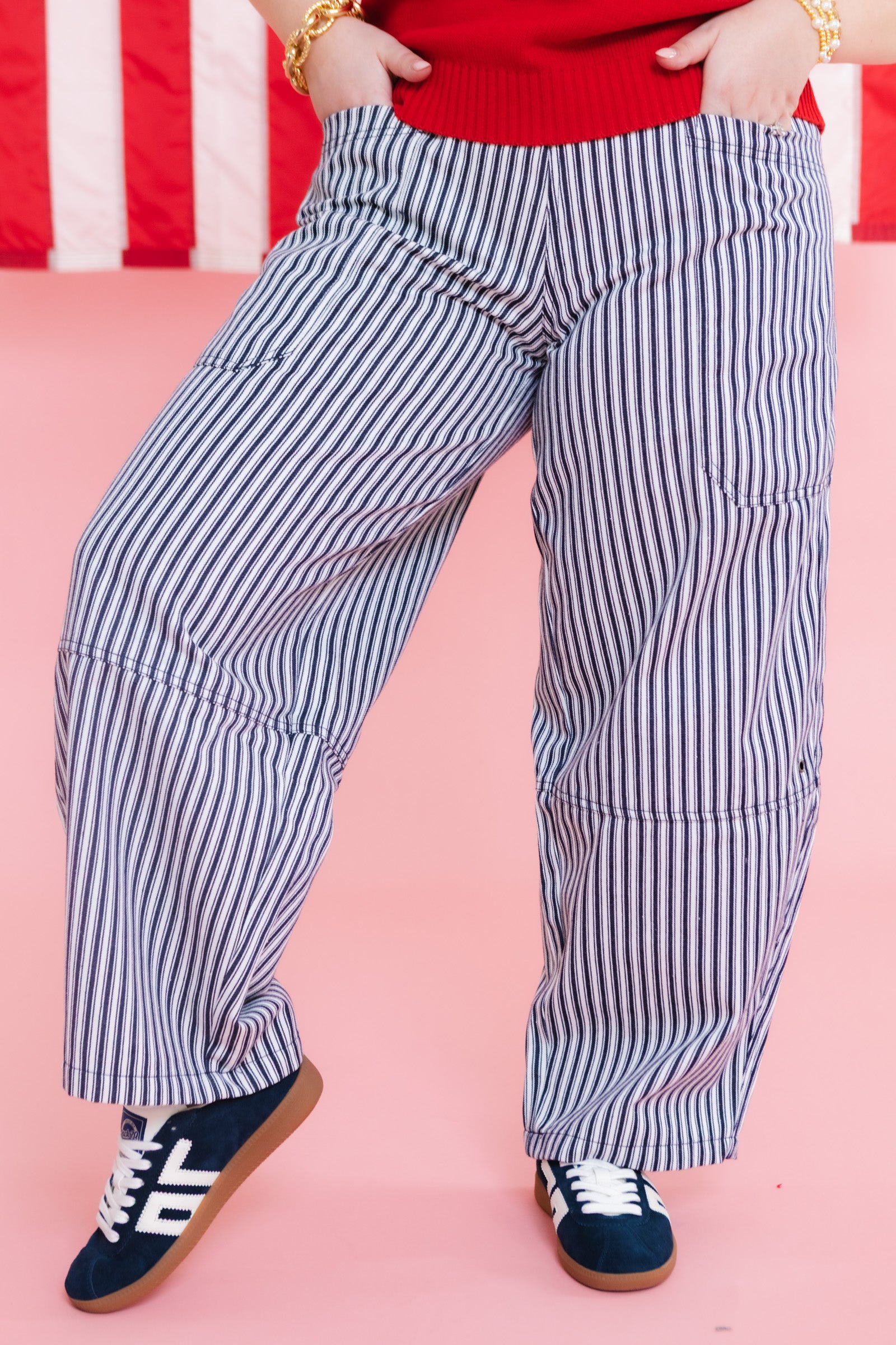 The Easy Stripe Wide Leg Pants