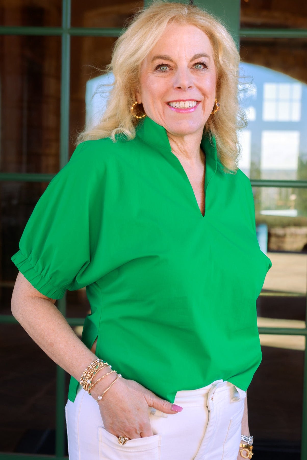 Polished Essential V-Neck Top