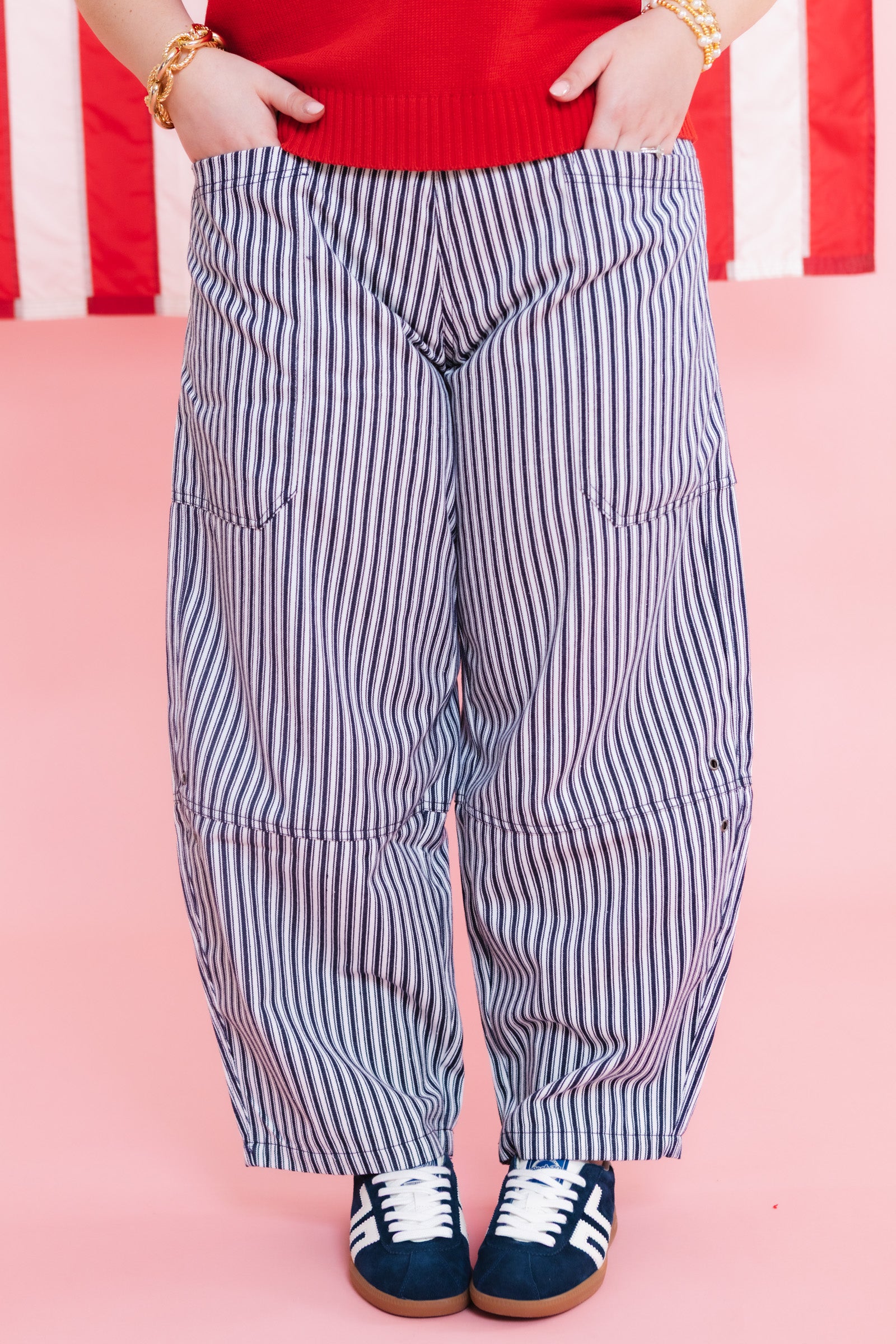 The Easy Stripe Wide Leg Pants
