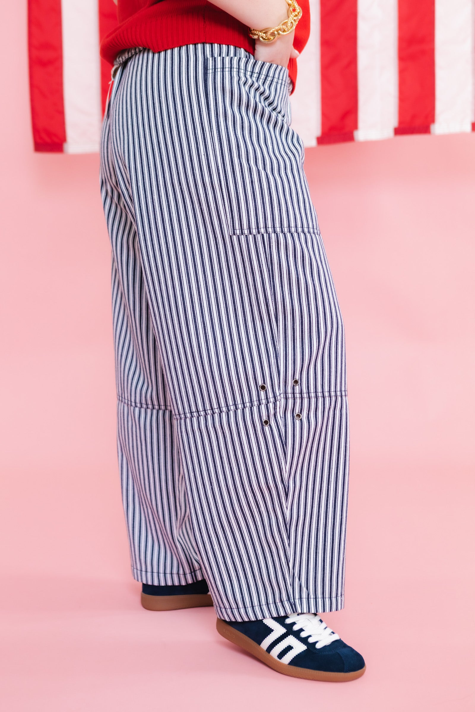 The Easy Stripe Wide Leg Pants