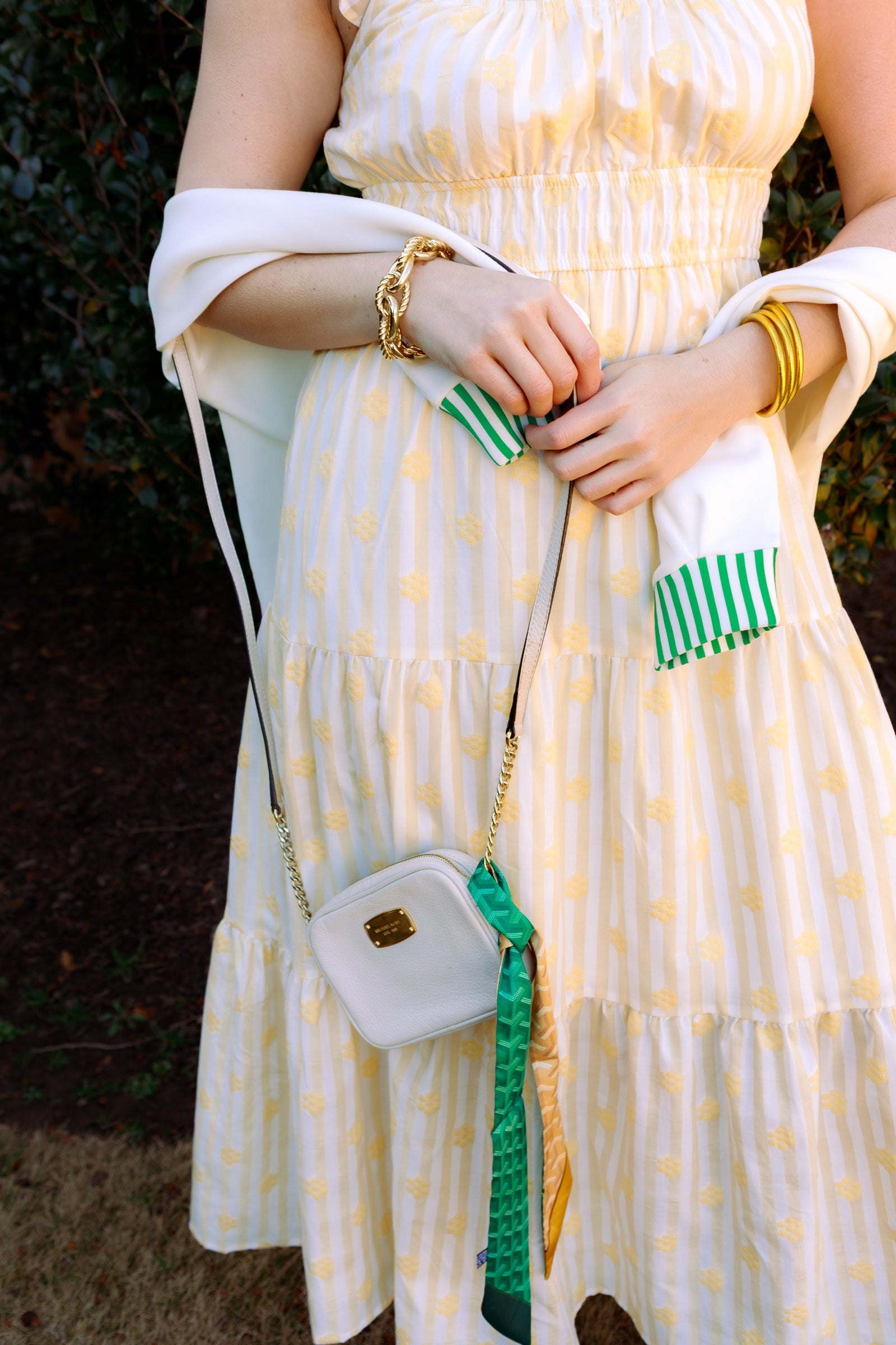 The Lemon Striped Midi Dress The Lemon Striped Midi Dress