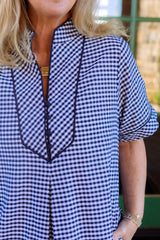 Harbor Lane Gingham Midi Dress