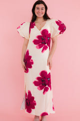 The Scarlet Bloom Maxi Dress
