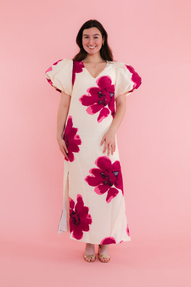 The Scarlet Bloom Maxi Dress
